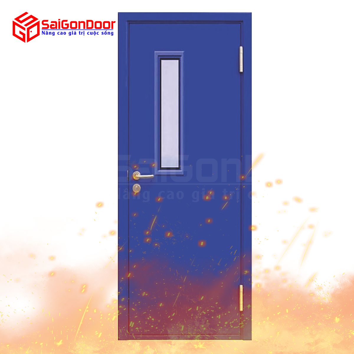 SaiGonDoor cung cấp cửa thoát hiểm - cửa thép chống cháy
